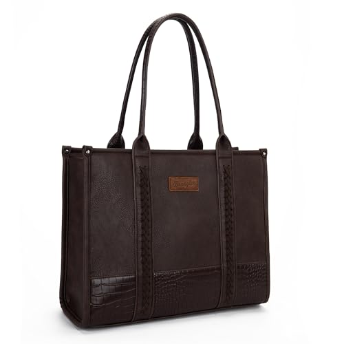 Image of Montana West x Wrangler Tote Bag for Women Western Cow Print Purse Designer Top Handle Handbags