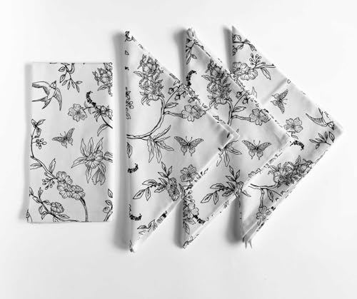 Servilletas de Tela Algodón Vargottam Floral 20x20 cm Pack 12 miniatura 7