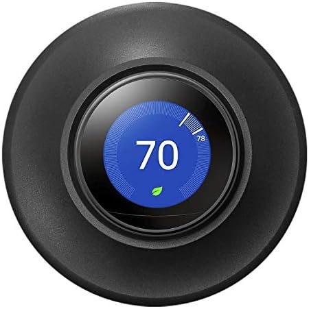 POPMAS Black Metal Wall Plate for Nest Learning Thermostat 3rd 2nd 1st Generation 2017 Version Bracket Mount (2020 New Nest Thermostat Can't Be Used)