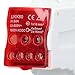 690V 80A DIN Rail Terminal Block Distribution Box,Spliceable Brass Conductor Terminal Junction Box,for Various Power Distribution Needs (Red)