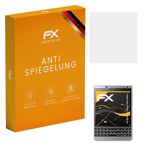 atFoliX Protecteur d'écran compatible avec Blackberry Passport Silver Edition Film Protection d'écran, antiréfléchissant et absorbant les chocs FX Film Protecteur...