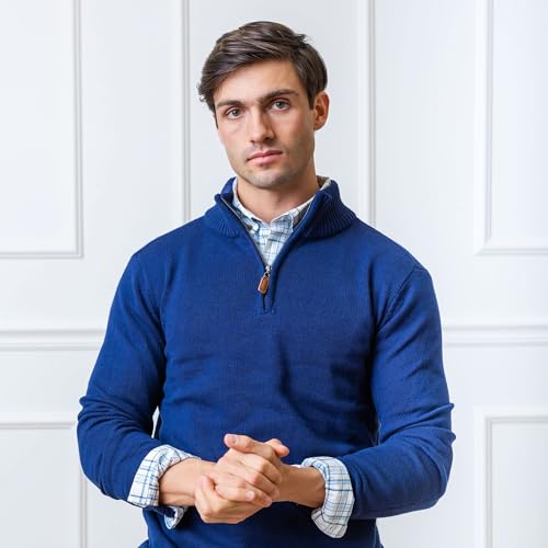Image of Hope & Henry Men's Half Zip Pullover Sweater