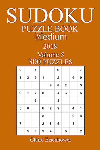 300 Medium Sudoku Puzzle Book - 2018