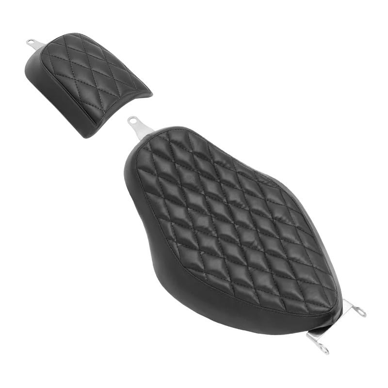 Asiento Motocicleta Sportster XL1200 XL883 cojines negros de conduccion doble piloto y pasajero
