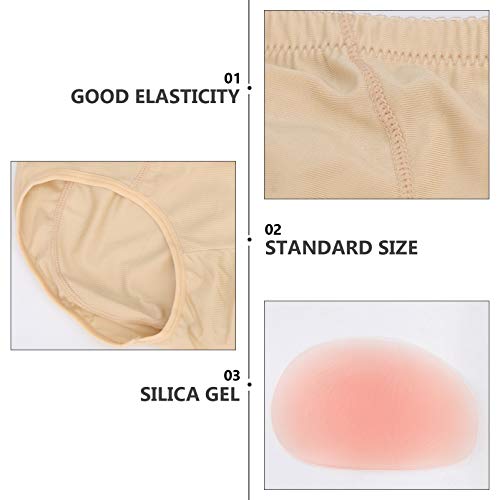 DOITOOL 1 par de almofadas de silicone para bumbum para mulheres tamanho M