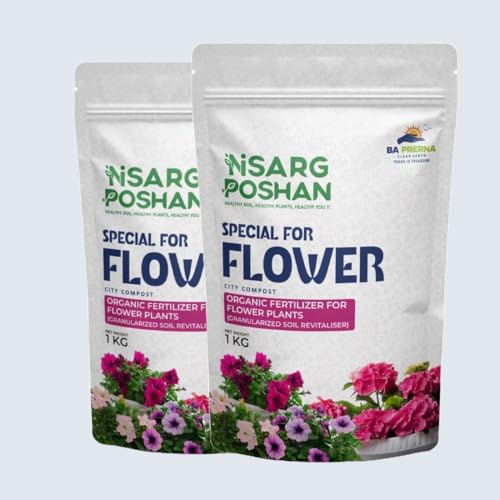 Image of Nisarg Poshan Organic Fertilizer for Flower Plants (Flowers Fertilizer 2kg)