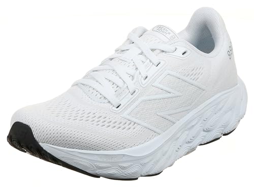 New Balance Women's W880v14 Running Shoe, White/Silver Metallic/Sea Salt, 9...