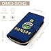 Kansas Flag Fashion Wallet Credit Card Holders Large Wristlet Handheld Coin Pockets