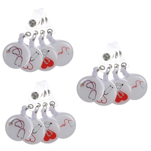 Porte badge rétractable pour infirmières et médecins - Pack DOITOOL 3 ensembles