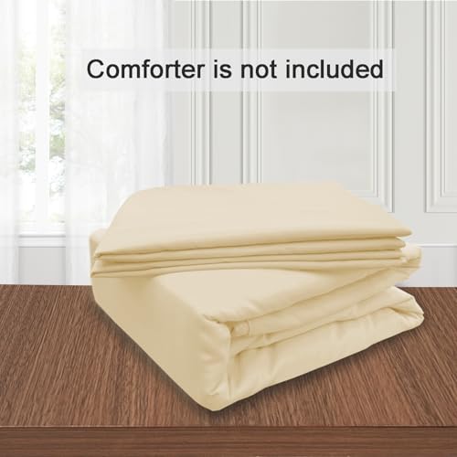 Image of Mejoroom Taupe Duvet Cover Full - Bedding Sets Full - Soft and Breathable Comforter Cover with Zipper Closure, 3Pieces, 1 Duvet Cover (80x90) and 2 Pillow Cases(20x26)