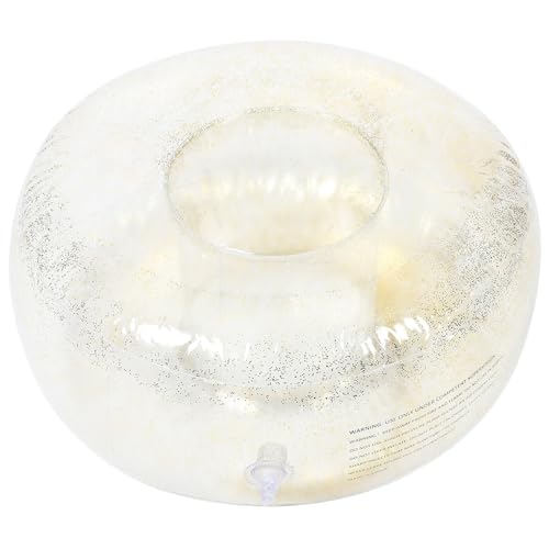 BRIGHTFUFU 折りたたみ式インフレータブルフットスツール 軽量PVC素材製 旅行用フットレスト キャンプやアウトドアに適した携帯用チェア