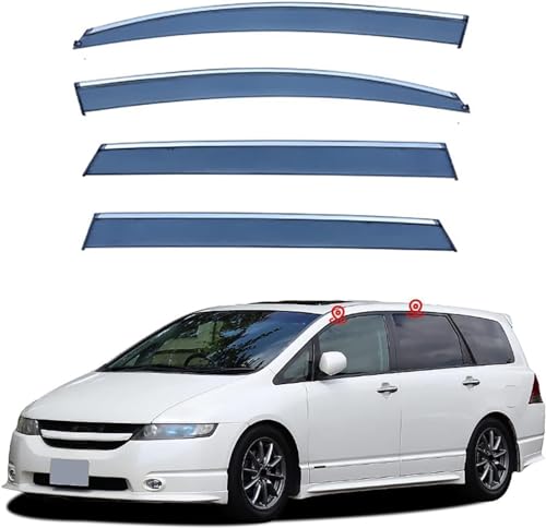 Wind deflectors Odyssey MK3-RB 2004-2008 pour aérer l'habitacle en voyage sous la pluie