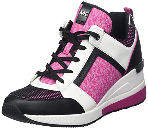 MICHAEL KORS Georgie Trainer, Sneaker Mujer, Cerise Multi, 42 EU