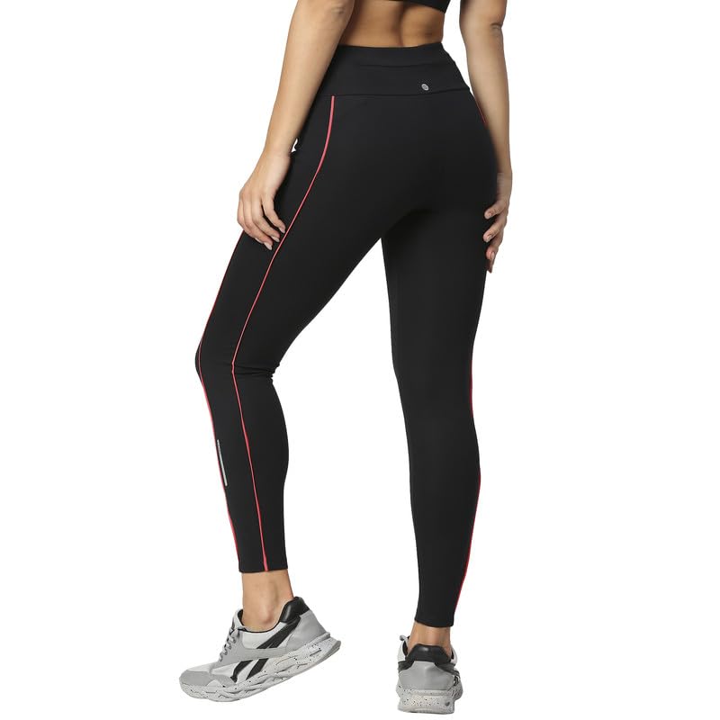 Image of Women Black MID-Rise Workout Leggings