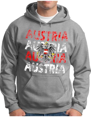 Sweat à capuche Autriche homme grande taille pull football confortable S 5XL