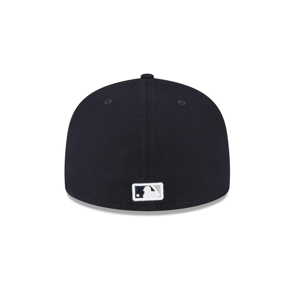 New Era MLB 59FIFTY Baseballkappe, New York Yankees, marineblau, Team-Farbe-Logo, authentische Kollektion, angepasste Baseballkappe