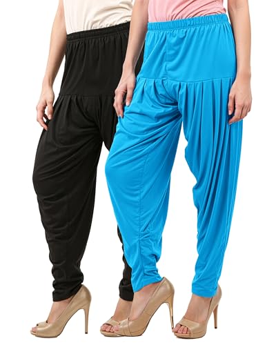 Image of Buy That Trendz Women's Viscose Dhoti Patiyala Salwar Harem Bottoms Pants