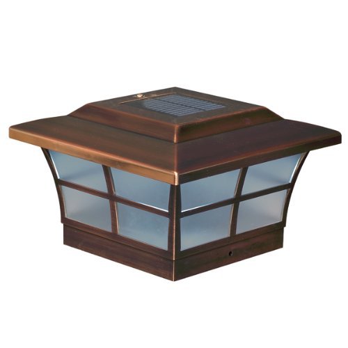 Mr. Light Copper Plated Prestige Solar Post Cap - Size 6