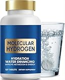 H2 Molecular Hydrogen Water Tablets - 120ct Magnesium Supplement for Brain Health & Focus