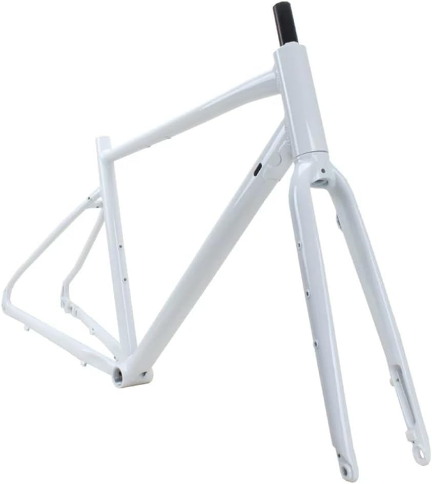 700C Gravel Road Bike Frameset 47cm 52cm Disc Brake Aluminum Alloy Bicycle Frames Cyclocross Bike Frame with Fork Semi-Internal Routing Thru Axle 100/142mm