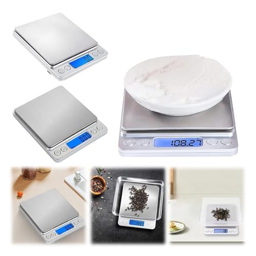 Báscula digital de cocina 3000g multifunción precisa miniatura 3