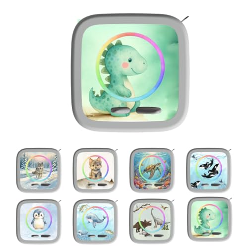 Generisch Personalisierte Schutzfolie für Toniebox 2 Drache mit Namen - Geschenk für Kindergeburtstag und Ostern