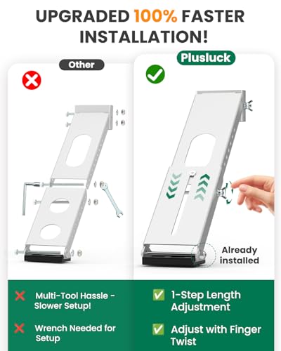 Image of AC Window Air Conditioner Bracket: Portable Anti-Slip Support Bracket Heavy Duty Up to 165 lbs - Safe Brackets Built-in Bubble Level for 5000-12000 BTU Windows Unit