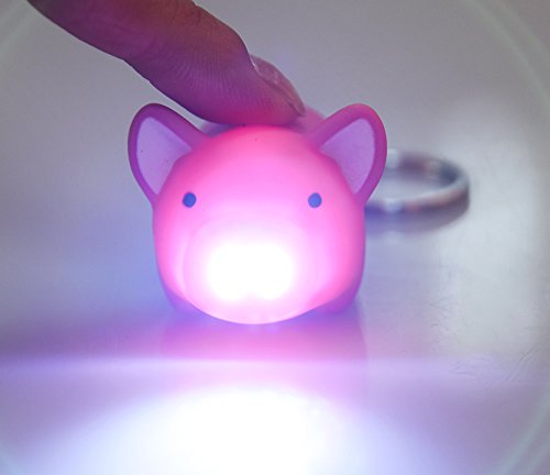 Hi-Boom Oink Piggy Light & Sound Led Keychains - 3 Pack #TOP5