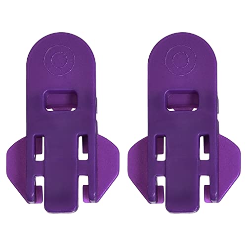 uxcell Manual Easy Can Opener, 2pcs - Plastic Beverage Can Covers Lids Protector, Bottle Opener for Soda, Beer, Drink (Purple)