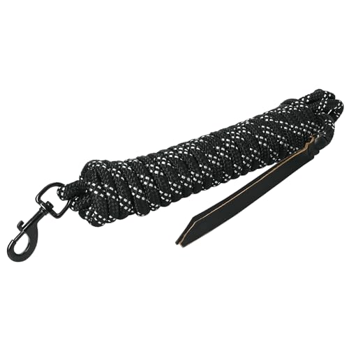 HILASON 25 ft Western Horse Nylon Lead Rope w/snap and Latigo Ends | Lead Ropes for Horses