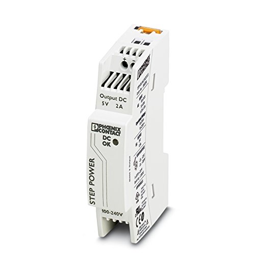 Phoenix Contact, 2320513, Primary-Switched Step Power Power Supply for DIN Rail mounting - Input: 1-Phase - Output: 5 V DC/2 A (1 Item/s)