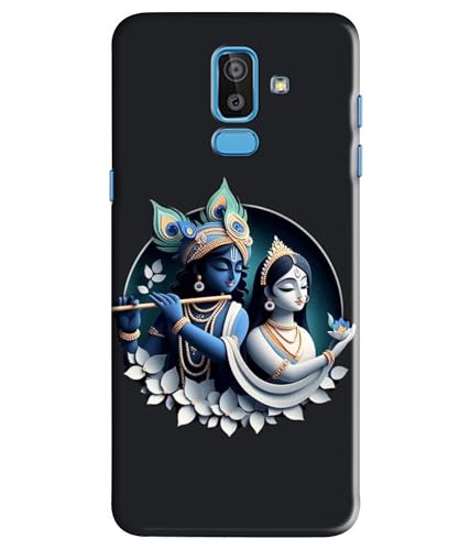 Image of Lord Radha Krishna Printed Hard Back Case Cover Compatible for Samsung Galaxy J8 / Samsung Galaxy A6 Plus (Multicolor) - D1666