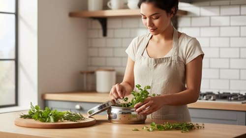Image of Stainless Steel Green Coriander Storage Box Curry Leaves Box Set, Sprouts with air Ventilation Food containers Silver Dabba Flat Box Steel Dabba (Grater Dabba Large)