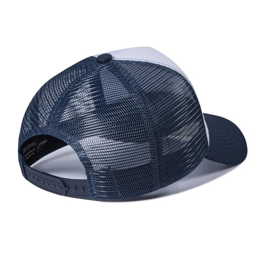 Image of VIONLAN Baseball Cap American Flag Trucker Hat for Men Women 3D Embossed Logo Adjustable Outdoor Mesh Snapback Hat