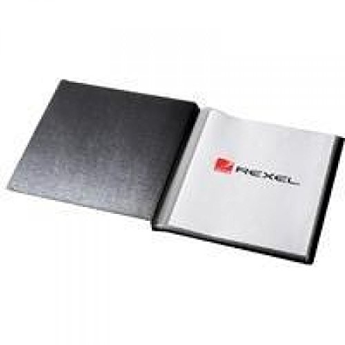Image of Rexel Presentation Display Book A4 Black (20 Pockets)