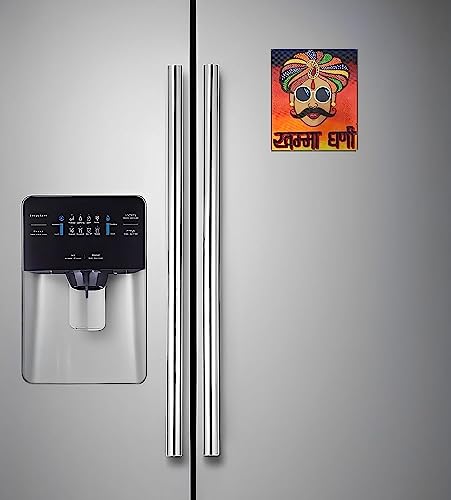 Image of Rajasthani India Souvenir Wooden Fridge Magnet for Kitchen and Office Decoration