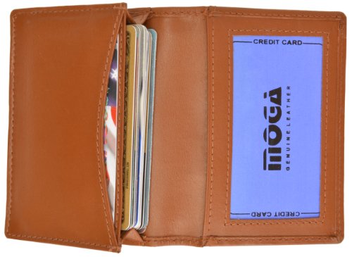 Credit Card Holder Id Window Wallet Moga #90070 (Tan)
