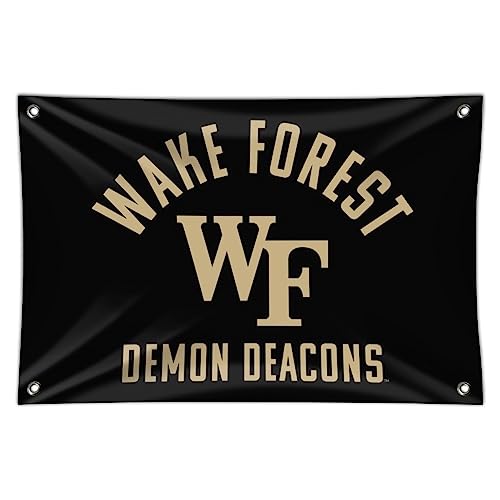 Wake Forest University Demon Deacons Logo Home Business Office Sign - Vinyl Banner - 22" x 33" (56cm x 84cm)