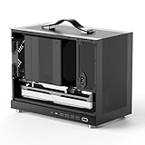 Shiny Snake G300 16.8L Micro-ATX Mesh Computer Case - ATX/SFX-L/SFX PSU, 340mm GPU, 240/280AIO Compatible, 164mm Air Cooler, High Compatibility Mini Desktop Case for Gaming PC Builds - Black