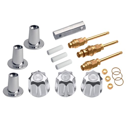 Danco Bathtub and Shower 3-Handle Remodel/Rebuild Trim Kit for Gerber Faucets | Knob Handle...