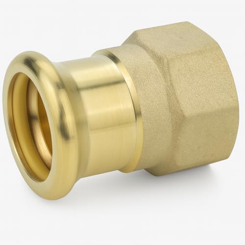Westco Raccord à gaz 28 x 1 presse – Adaptateur cuivre x fer femelle (FI) pour tuyauterie de gaz