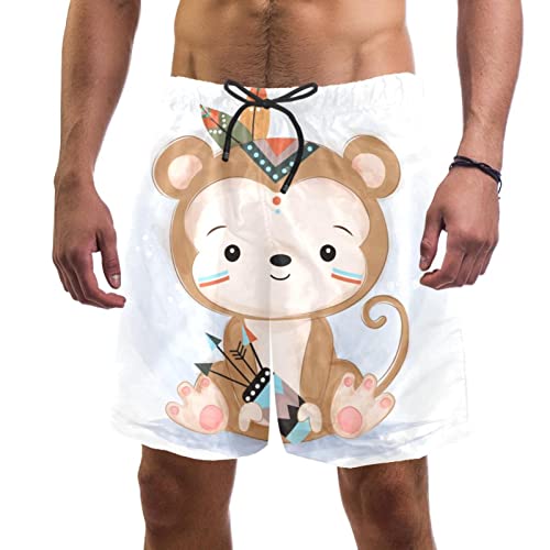 Maillots de bain pour hommes JDEZ short de plage imprimé