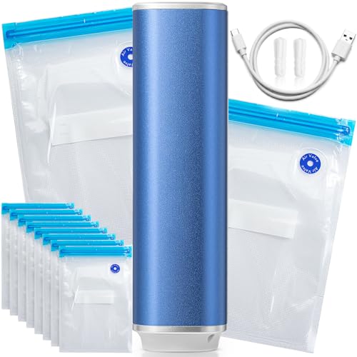 Portable Vacuum Sealer For Food, Handheld Vacuum Sealer with 10 ...