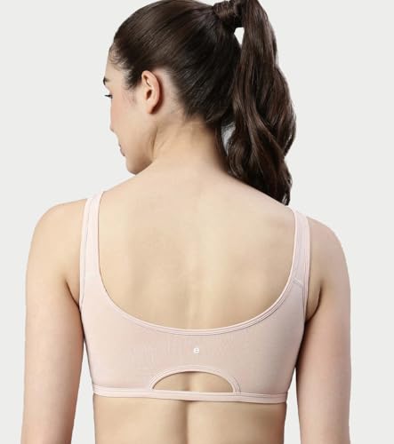 Image of Enamor Low Impact Women's Cotton Easy Everyday Bra - All Day Comfort Non Padded, Wirefree, High Coverage - SB06