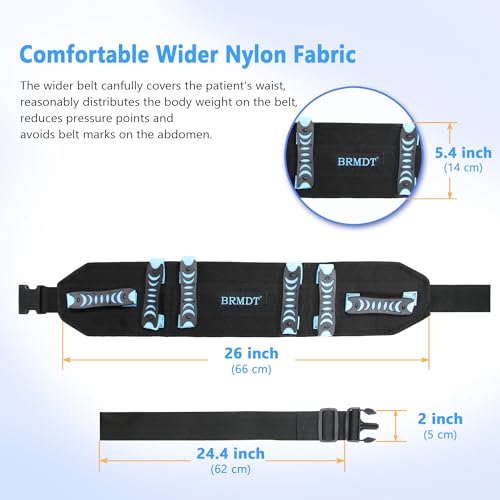 Gait Belts Transfer Belts With Handle, Seat Belt for Wheel Chair(31"-54")