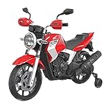 Best ride on cars Honda CB300R 12V, Red, Large