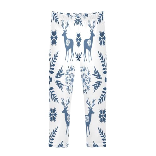 Bolaz Toddler Girls Leggings Printed Yoga Pants Leggings Deer Seamless for Kids