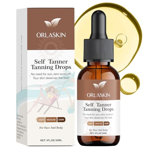 Tanning Spray - Natural &amp; Organic Ingredients, Self Tanner Spray, Body Skin Bronzer for Body, Deep Bronze Suitable for Swimming, Beach Climbing in Summer (Self-tanning drops)
