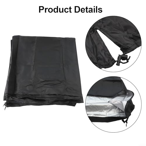Cubierta de estantería transparente e impermeable de 122x46x183 cm para proteger sótano 4