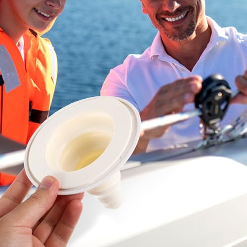 Pasacables de Goma Blanco POPETPOP Cónico Impermeable para Barcos 4